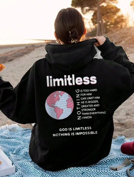 God Is Limitless Nothing Is Impossible Woman Hoody Casua
